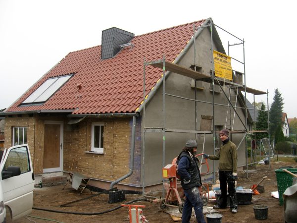 Schilf-Außendämmung