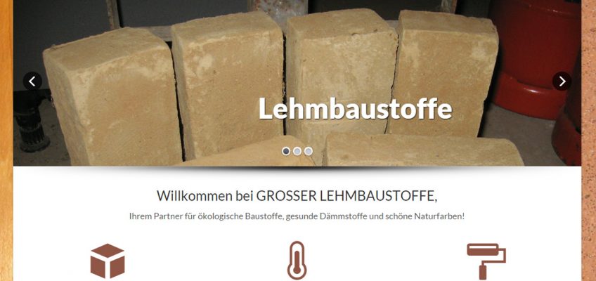 Screenshot Grosser Lehmbaustoffe